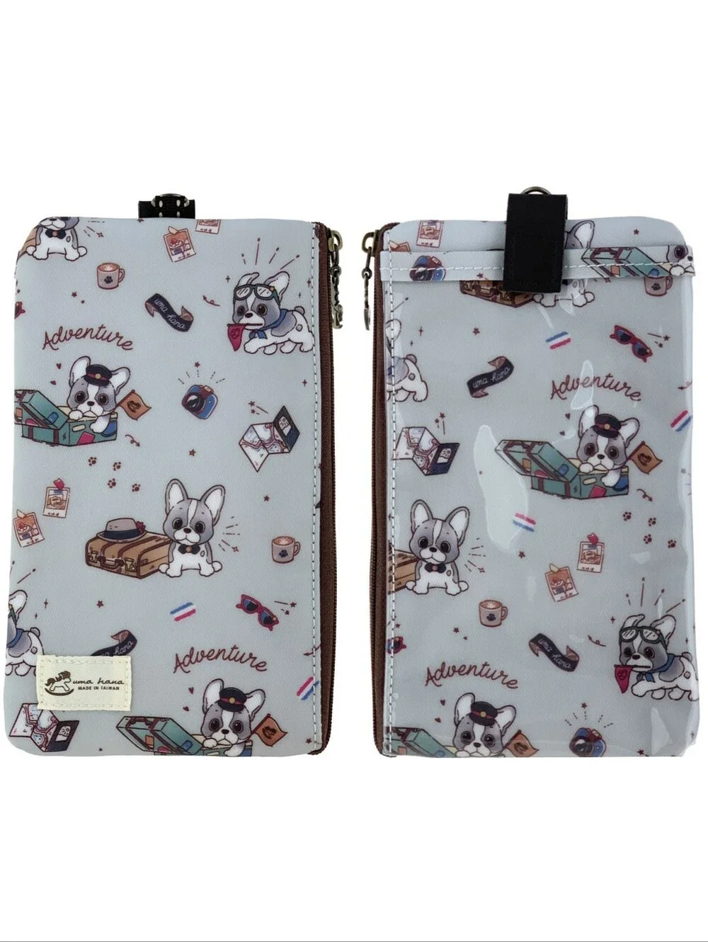 Waterproof Frenchie Phone Case Pouch W/ Neck Strap